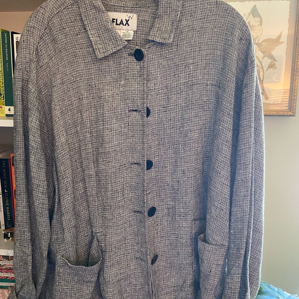 Flax 100% linen button down